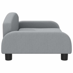 Canapé pour enfants gris clair 70x45x30 cm tissu 529616529616