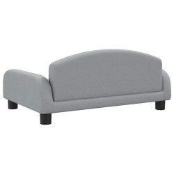 Canapé pour enfants gris clair 70x45x30 cm tissu 529616529616