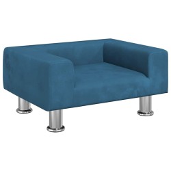 Canapé pour enfants bleu 50x40x26,5 cm velours 529617529617