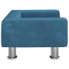 Canapé pour enfants bleu 50x40x26,5 cm velours 529617529617