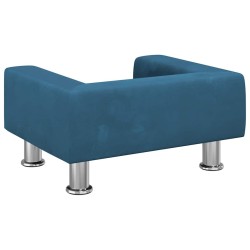 Canapé pour enfants bleu 50x40x26,5 cm velours 529617529617