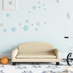 Canapé pour enfants crème 70x45x30 cm tissu 529618529618