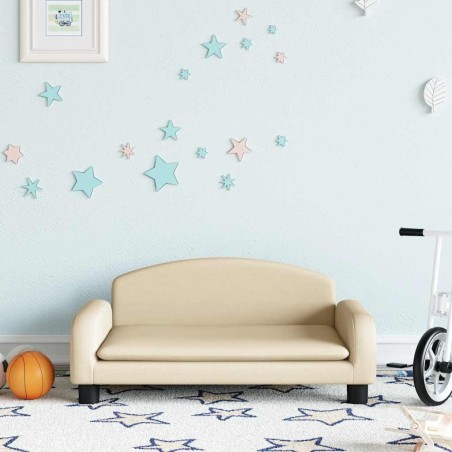 Canapé pour enfants crème 70x45x30 cm tissu 529618529618