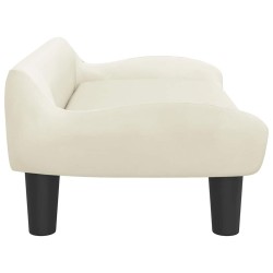 Canapé pour enfants crème 70x40x24 cm velours 529619529619
