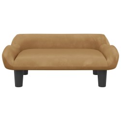 Canapé pour enfants marron 70x40x24 cm velours 529620529620