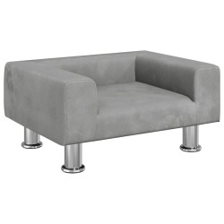Canapé pour enfants gris clair 50x40x26,5 cm velours 529621529621