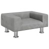 Canapé pour enfants gris clair 50x40x26,5 cm velours 529621529621