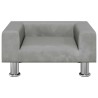 Canapé pour enfants gris clair 50x40x26,5 cm velours 529621529621