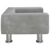 Canapé pour enfants gris clair 50x40x26,5 cm velours 529621529621