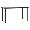 Ensemble à manger de jardin 5 pcs noir textilène et acier 529622529622