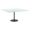 Dessus de table blanc 80x80 cm 6 mm verre trempé design marbre 529624529624