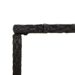 Ensemble de bar de jardin 7 pcs avec coussins noir poly rotin 529648529648