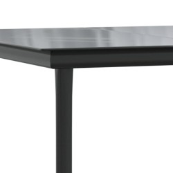 Ensemble à manger de jardin 5 pcs noir textilène et acier 529651529651
