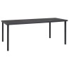 Ensemble à manger de jardin 9 pcs noir textilène et acier 529653529653