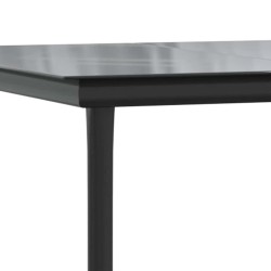 Ensemble à manger de jardin 7 pcs noir textilène et acier 529657529657