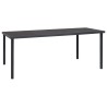 Ensemble à manger de jardin 9 pcs noir textilène et acier 529664529664