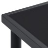Ensemble à manger de jardin 9 pcs noir textilène et acier 529664529664