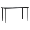 Ensemble à manger de jardin 7 pcs noir textilène et acier 529667529667