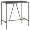 Ensemble de bar de jardin 7 pcs avec coussins gris poly rotin 529669529669