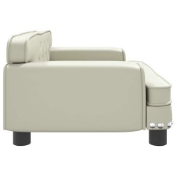 Canapé pour enfants crème 70x45x30 cm similicuir 529672529672