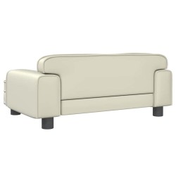 Canapé pour enfants crème 70x45x30 cm similicuir 529672529672