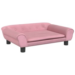 Canapé pour enfants rose 70x45x26 cm velours 529673529673
