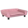 Canapé pour enfants rose 70x45x26 cm velours 529673529673
