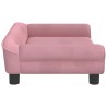 Canapé pour enfants rose 70x45x26 cm velours 529673529673