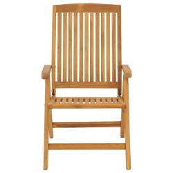 Chaises de jardin inclinables lot de 2 et coussins teck massif 529674529674