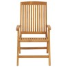 Chaises de jardin inclinables lot de 2 et coussins teck massif 529674529674