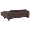 Canapé avec repose-pied pour enfants marron 100x50x30 cm 529677529677
