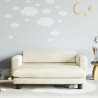Canapé avec repose-pied pour enfants crème 100x50x30 cm velours 529679529679