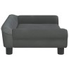 Canapé pour enfants gris foncé 70x45x26 cm velours 529681529681