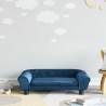 Canapé pour enfants bleu 70x45x26 cm velours 529682529682