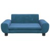 Canapé pour enfants bleu 70x45x33 cm velours 529683529683