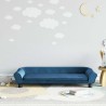 Canapé pour enfants bleu 100x50x26 cm velours 529684529684