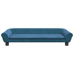 Canapé pour enfants bleu 100x50x26 cm velours 529684529684