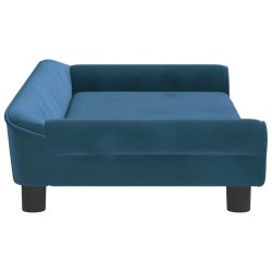 Canapé pour enfants bleu 100x50x26 cm velours 529684529684