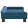 Canapé pour enfants bleu 100x50x26 cm velours 529684529684