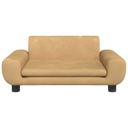 Canapé pour enfants marron 70x45x33 cm velours 529685529685