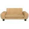 Canapé pour enfants marron 70x45x33 cm velours 529685529685