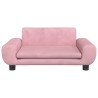 Canapé pour enfants rose 70x45x33 cm velours 529686529686