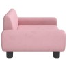 Canapé pour enfants rose 70x45x33 cm velours 529686529686