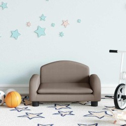 Canapé pour enfants taupe 50x40x30 cm tissu 529688529688