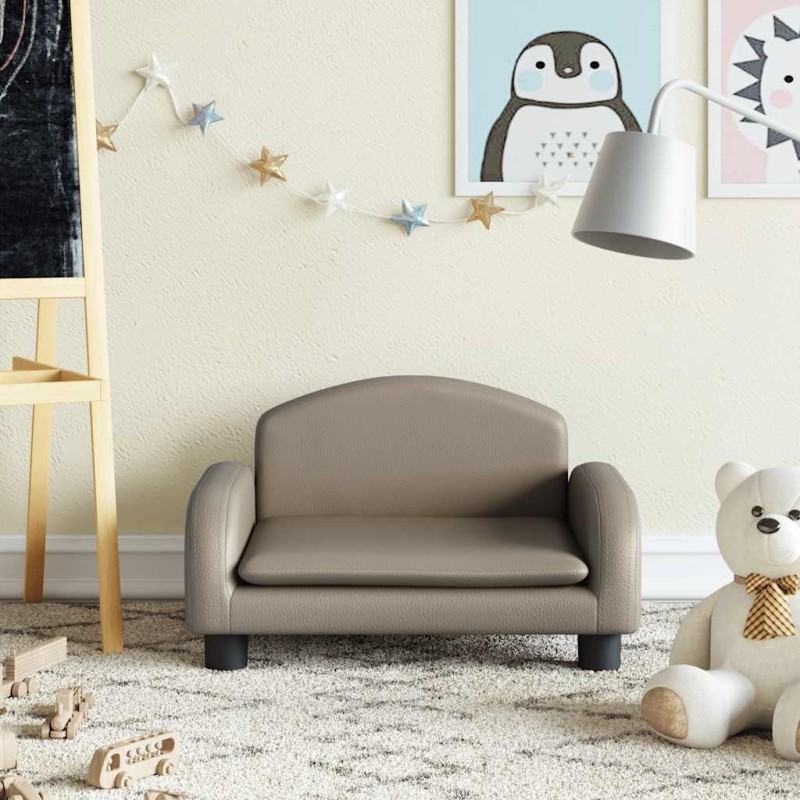 Canapé pour enfants cappuccino 50x40x30 cm similicuir 529689529689