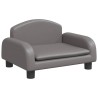 Canapé pour enfants gris 50x40x30 cm similicuir 529690529690