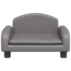Canapé pour enfants gris 50x40x30 cm similicuir 529690529690