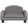 Canapé pour enfants gris 50x40x30 cm similicuir 529690529690