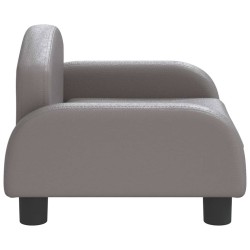 Canapé pour enfants gris 50x40x30 cm similicuir 529690529690