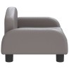 Canapé pour enfants gris 50x40x30 cm similicuir 529690529690